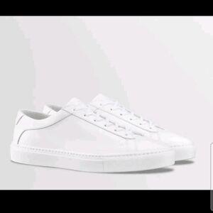 Koio Mens White Capri Italian Leather Minimalist Designer Premium Sneaker 40